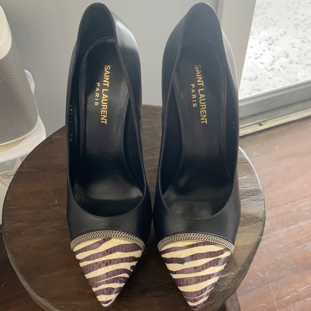 Saint Laurent Janis 105 Escarpin Cap Toe